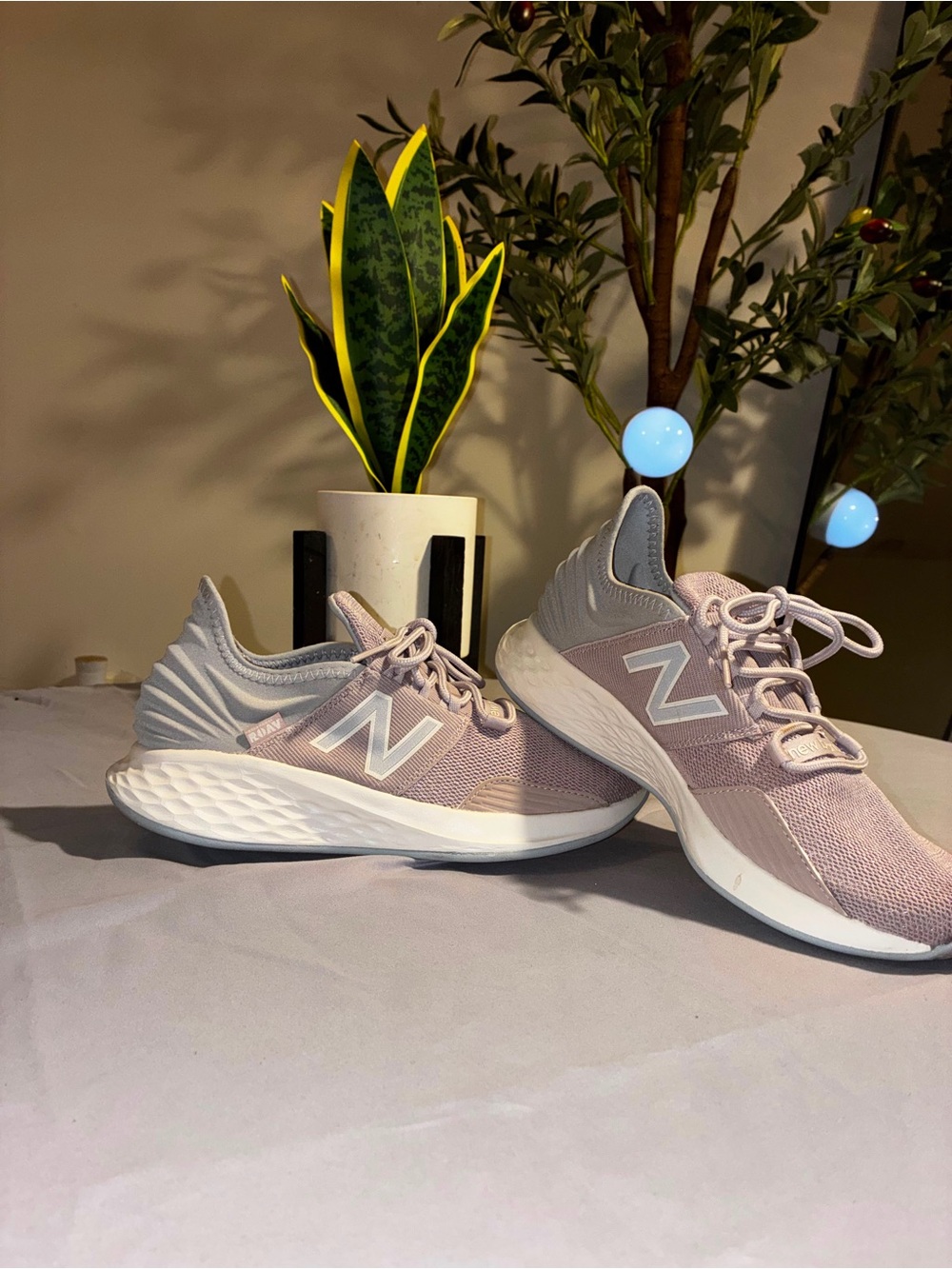 New Balance Women's Blush Pink & Light Gray Athletic Sneakers